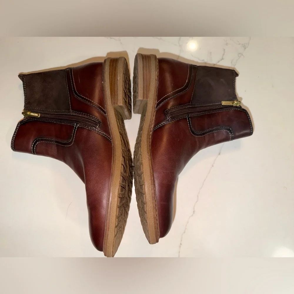 PIKOLINOS women Chukka Boots in Chestnut and Burgundy - Picture 6 of 16